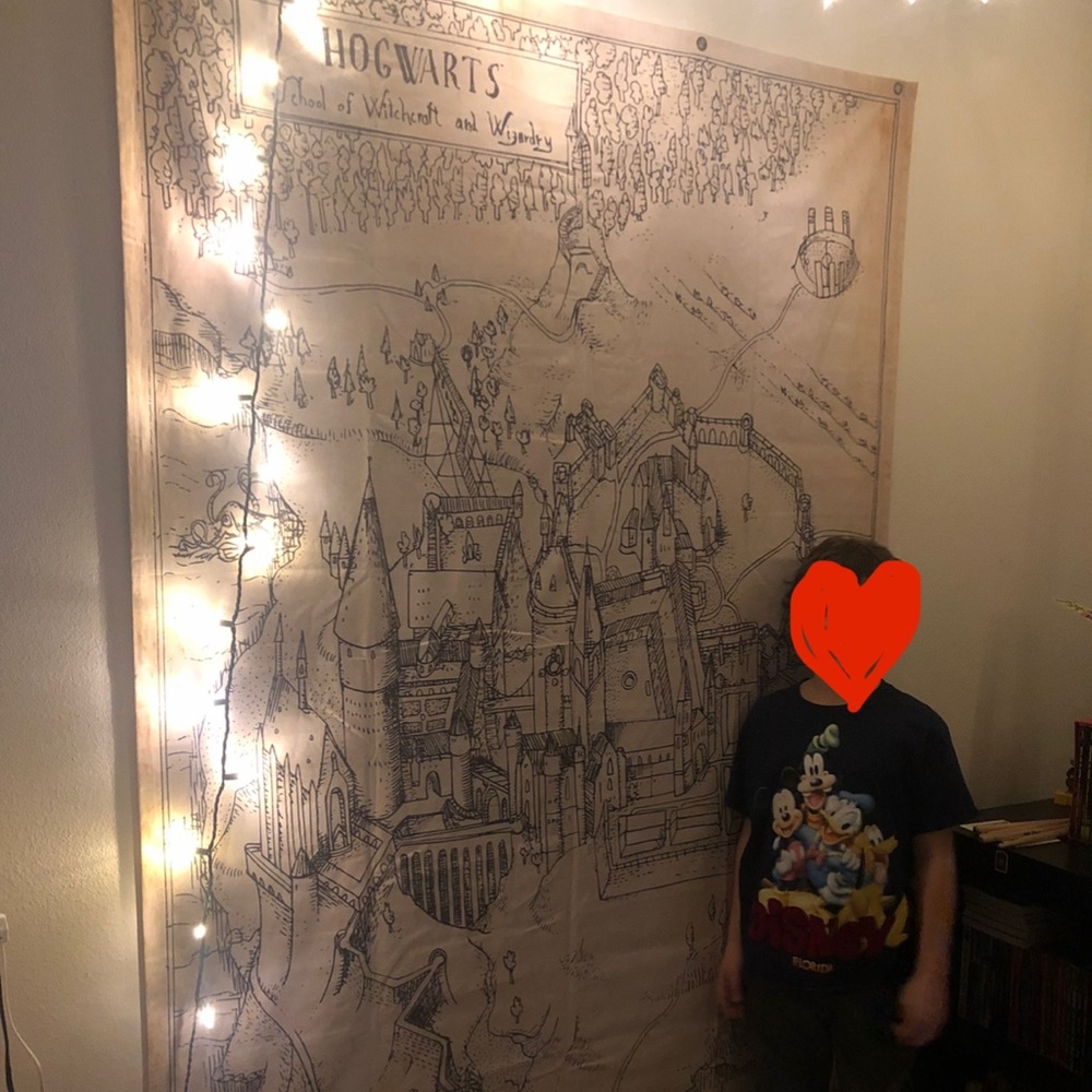Pottery Barn Hogwarts Marauders Map Tapestry